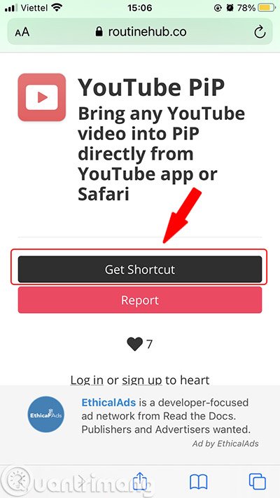 Tính năng màn hình trên IOS 14 thông qua Youtube PIP