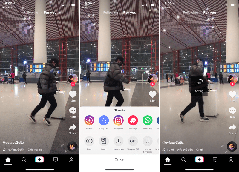 cách tải video TikTok trên iPhone